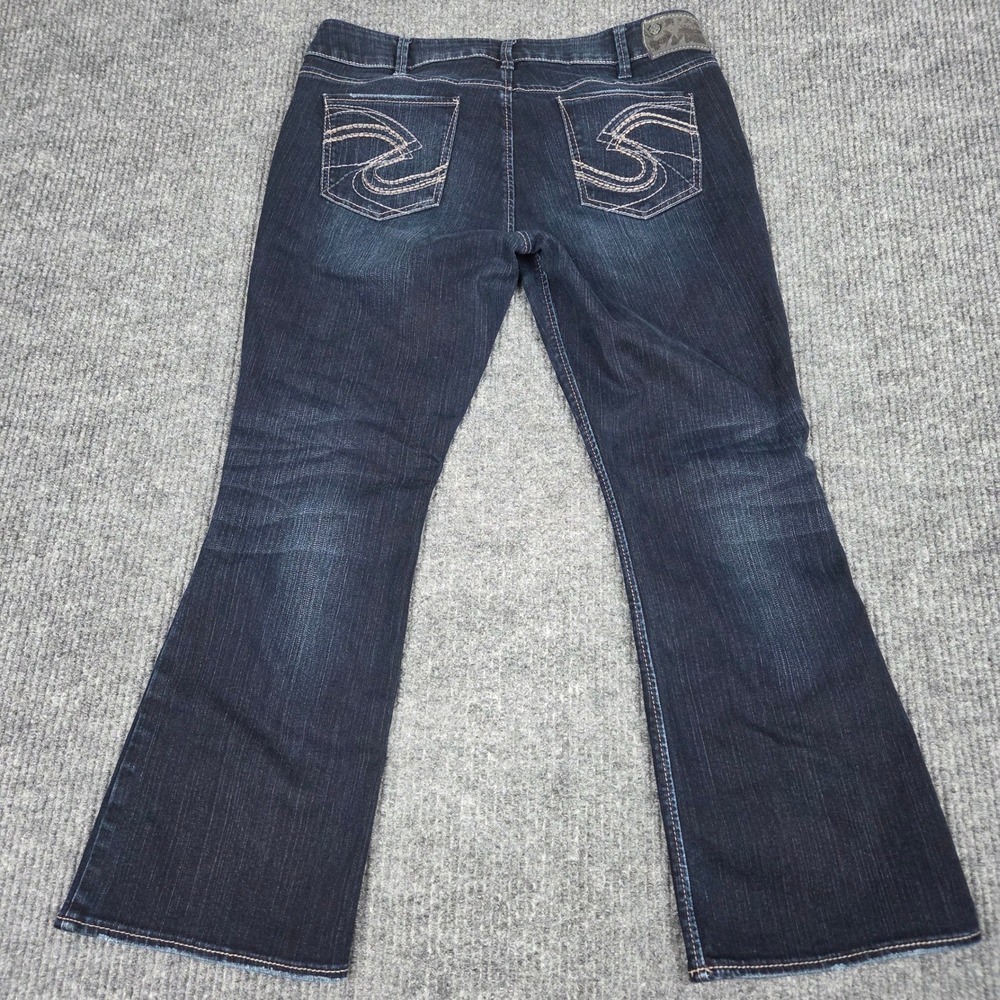 Silver Jeans Co Suki Bootcut Jeans Womens 16P Short Dark Wash Stretch Denim - Picture 2 of 10